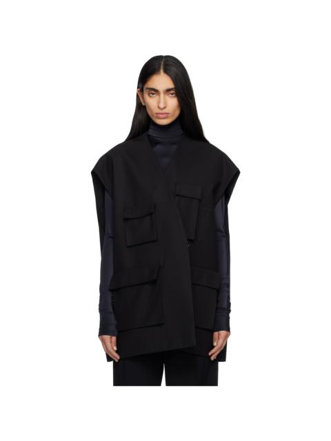 Black Utilitary Tailoring Vest