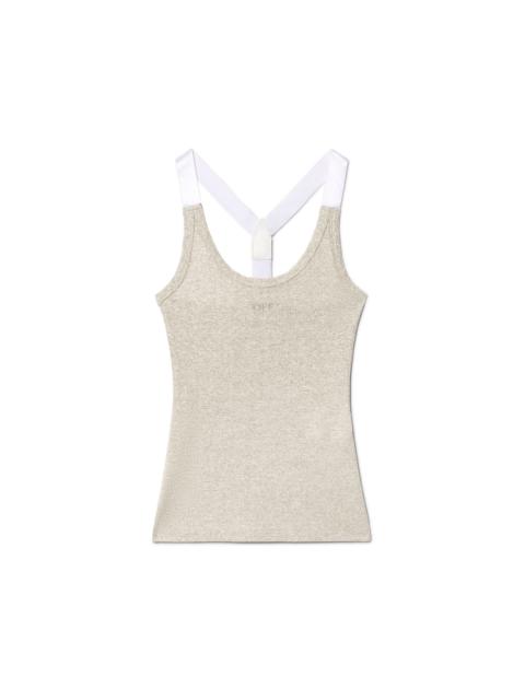 Silver Lurex Tank Top