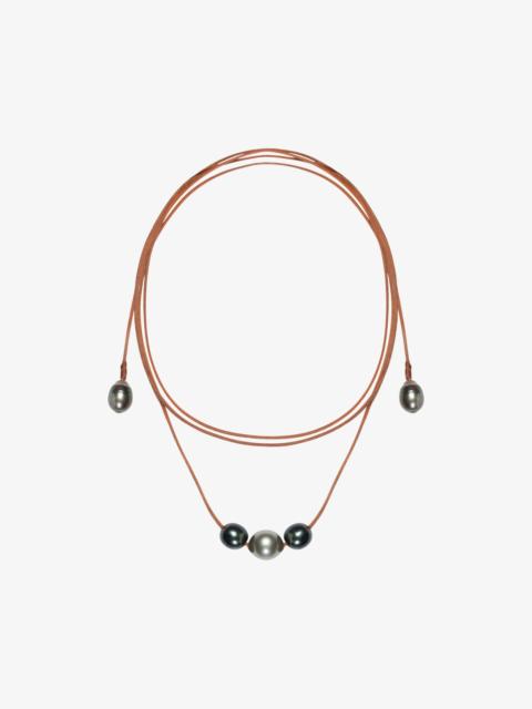 ALICE BLACK PEARL LARIAT NECKLACE