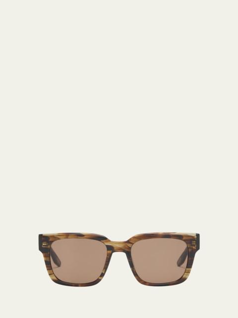 Men's Zander Plastic Rectangle Sunglasses