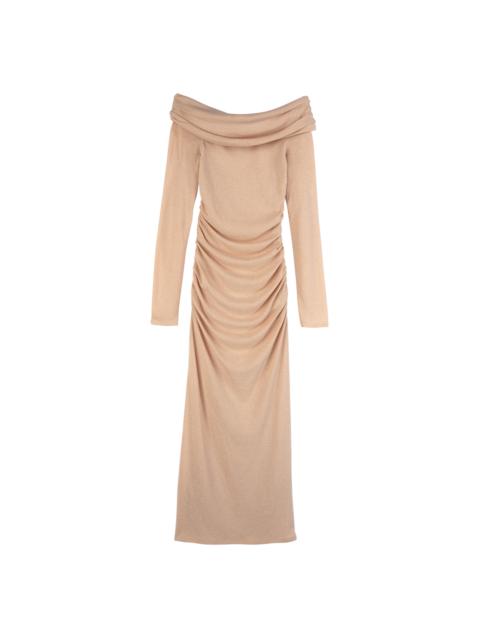 Long dress Cream - Crepe jersey