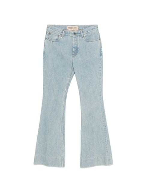 flared denim jeans