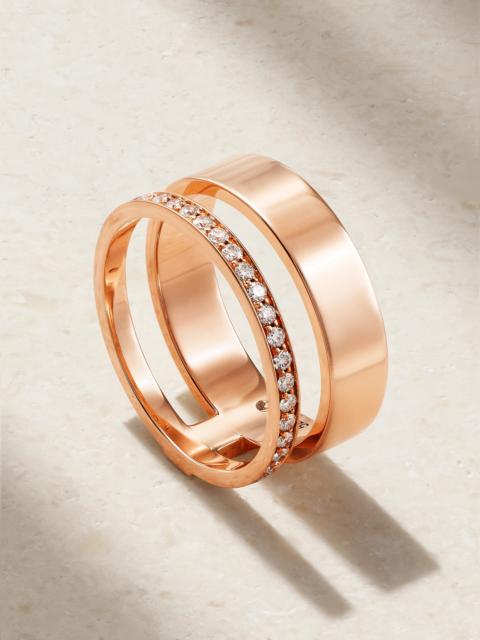 Berbère Module 18-karat Rose Gold Diamond Ring