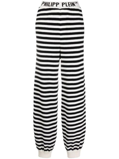 striped knitted trousers