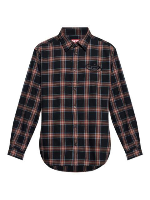 embroidered plaid shirt