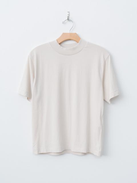 Fresca Nubuck Mockneck T-Shirt - Warm White