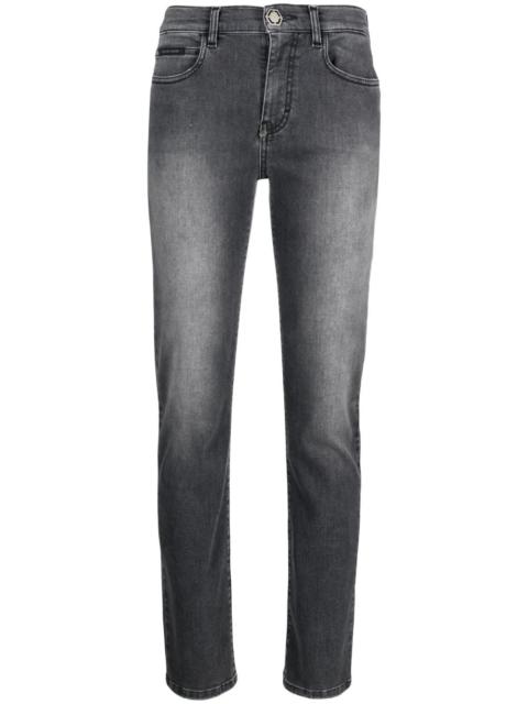 mid-rise skinny jeans