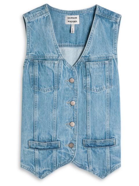 Damson Madder Helly Panelled Denim Gilet