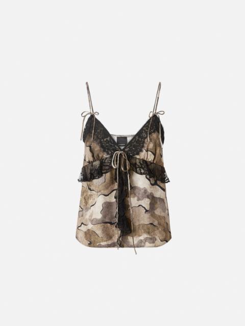 CAMOUFLAGE TOP WITH LACE