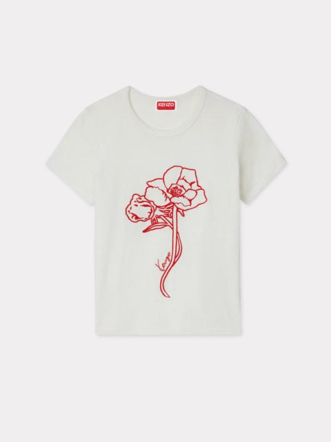 'KENZO Archive Rose' outlined T-shirt in cotton