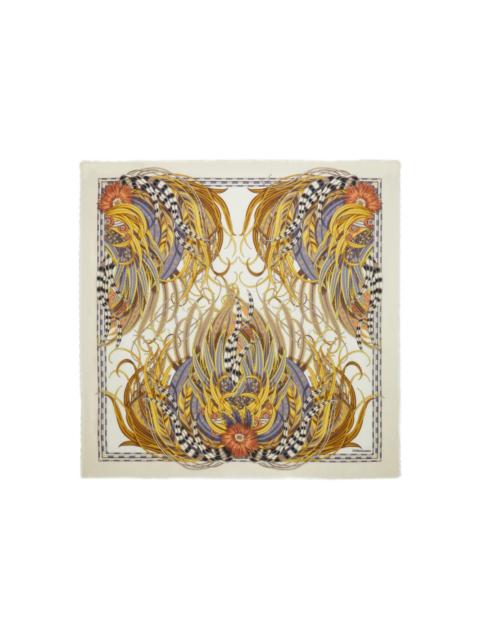 Rooster-print scarf