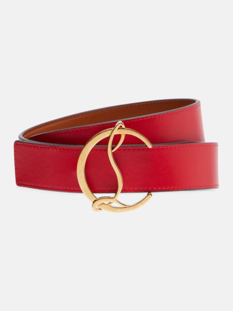 CL Logo reversible leather belt