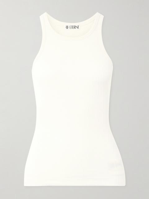 Ribbed Stretch-jersey Tank