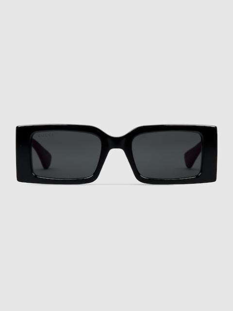 Rectangular frame sunglasses