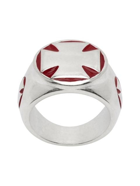 Biker Cross Signet Ring