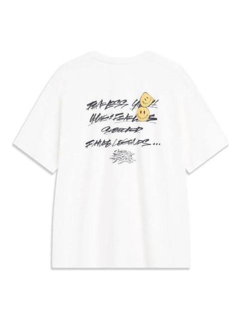 Li-Ning x OG_Slick Skateboarding Short Sleeve T-shirt 'Milk White' AHST475-4