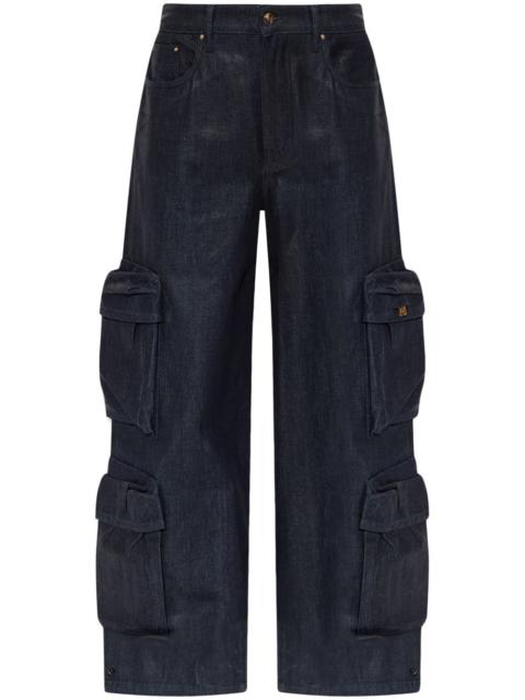 wide-leg cargo jeans