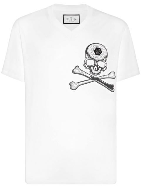 Skull-print cotton T-shirt
