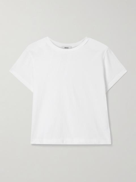 Adine Cropped Organic Cotton-jersey T-shirt