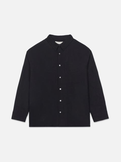 Wool Blend Relaxed Shirt