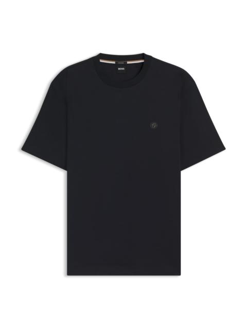REGULAR-FIT T-SHIRT IN COTTON WITH DOUBLE B MONOGRAM