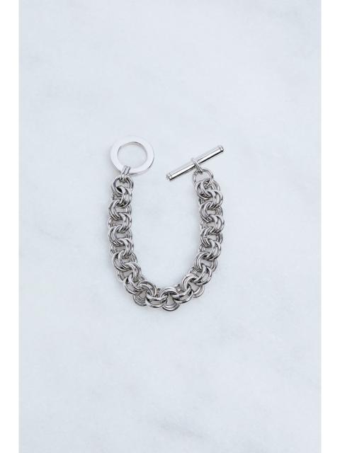 Hand Set European Crystal T-Bar Chain Bracelet