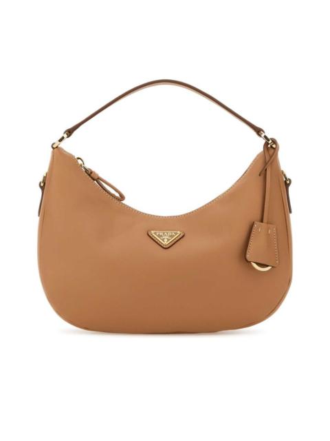 Camel Leather Shoulder Bag