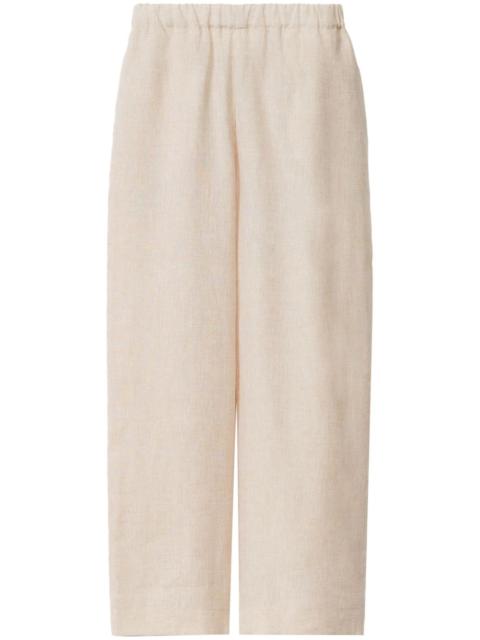 elasticated-waistband trousers