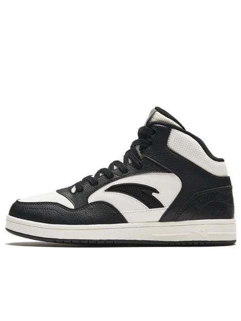 (WMNS) ANTA High Top Skateboarding Shoes 'Black White' 922348087-4