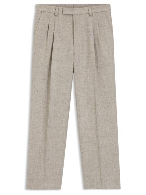 MICRO-PATTERNED TROUSERS IN AN OVERSIZED-FIT