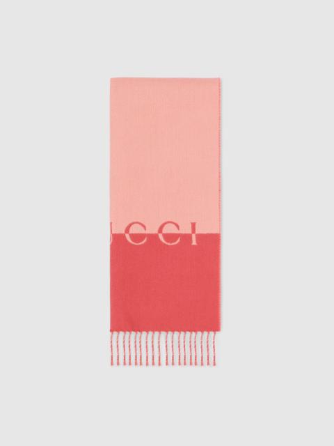 Wool cashmere scarf