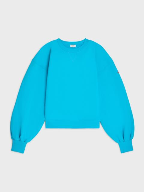 oversized crewneck sweater IN cotton fleece
