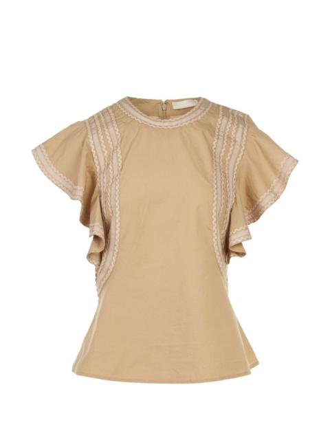 ruffled cotton top