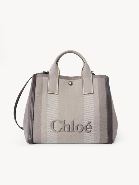 CHLOÉ CARRY TOTE BAG IN CANVAS