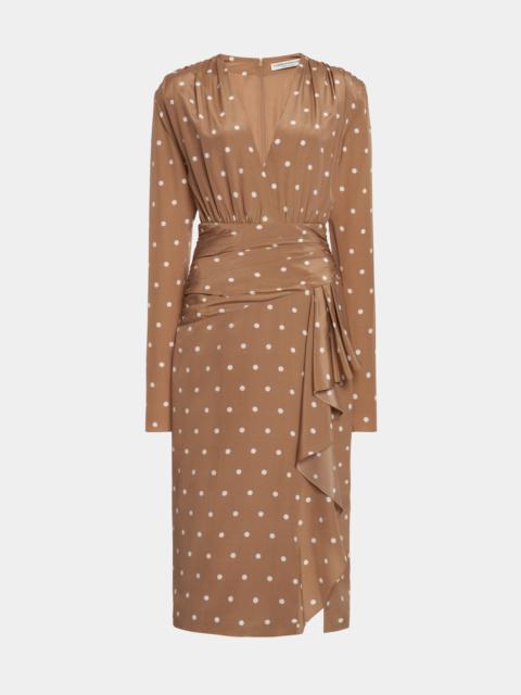 POLKA DOT DRESS WITH VOLANT