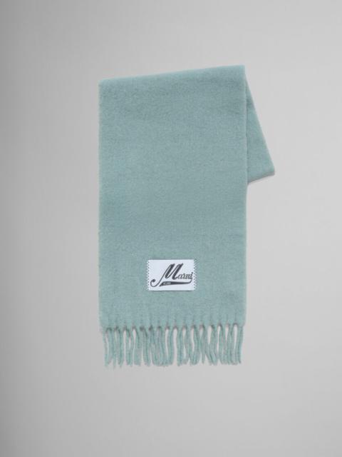 TURQUOISE ALPACA SCARF