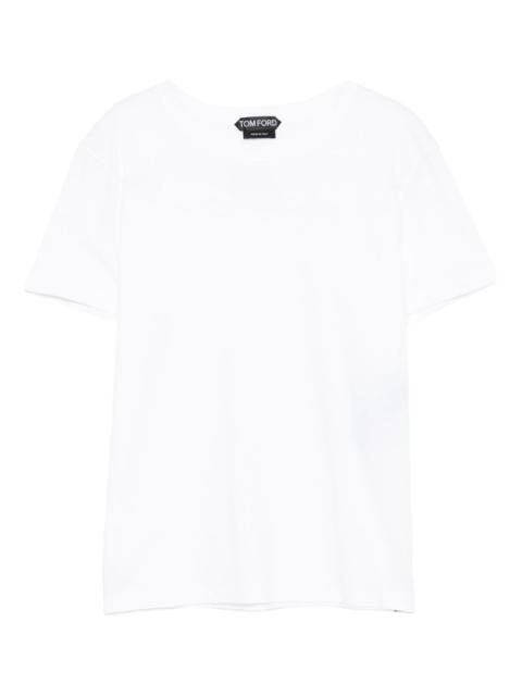logo-embroidered cotton T-shirt