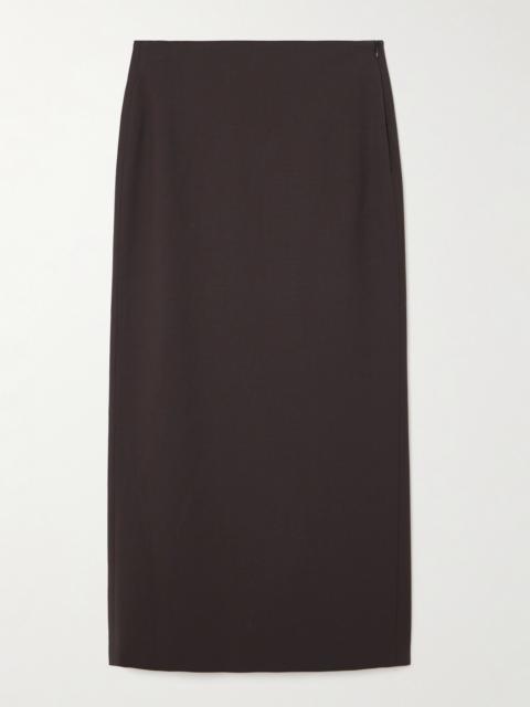 Wool-blend Midi Skirt