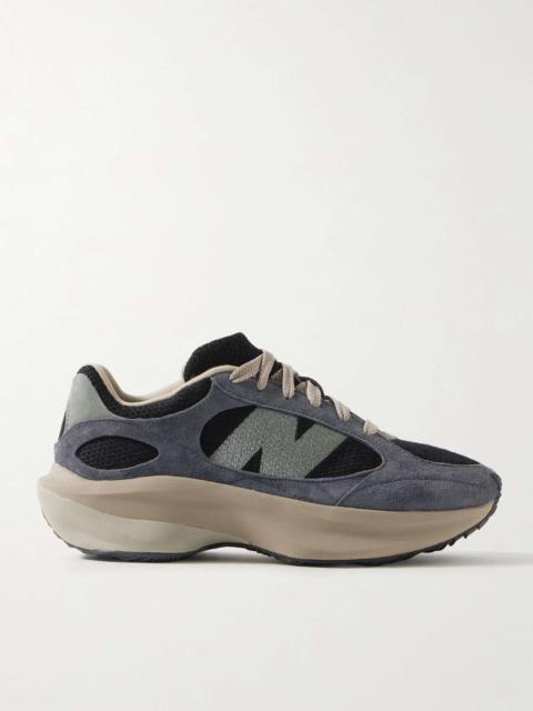 WRPD Runner Logo-Embroidered Suede and Mesh Sneakers