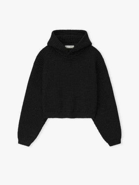 Womens Heavy Waffle 90's Hoodie