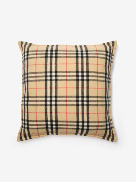 Check Cashmere Cushion