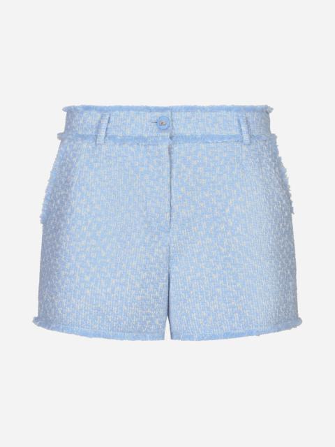 Raschel tweed shorts
