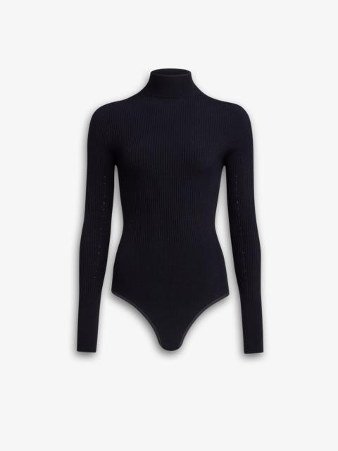 RIBBED KNIT BODYSUIT
