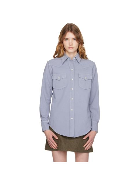 Blue Western Shirt