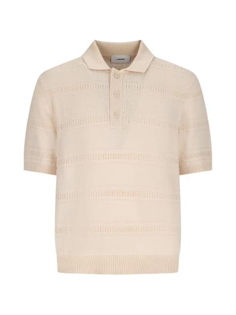 knit polo shirt