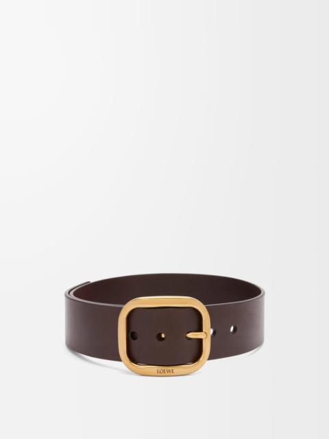 Rounded soft belt in classic calfskin