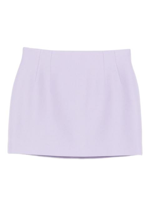 zip-fastening mini skirt