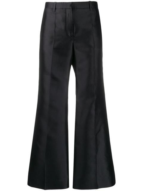 flared tailored trousers