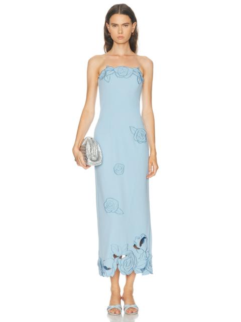 Rayna Applique Bustier Maxi Dress