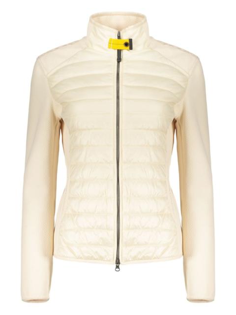 high-collar zip jacket